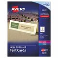 Avery Dennison Avery, Large Embossed Tent Card, Ivory, 3 1/2 X 11, 50PK 5915